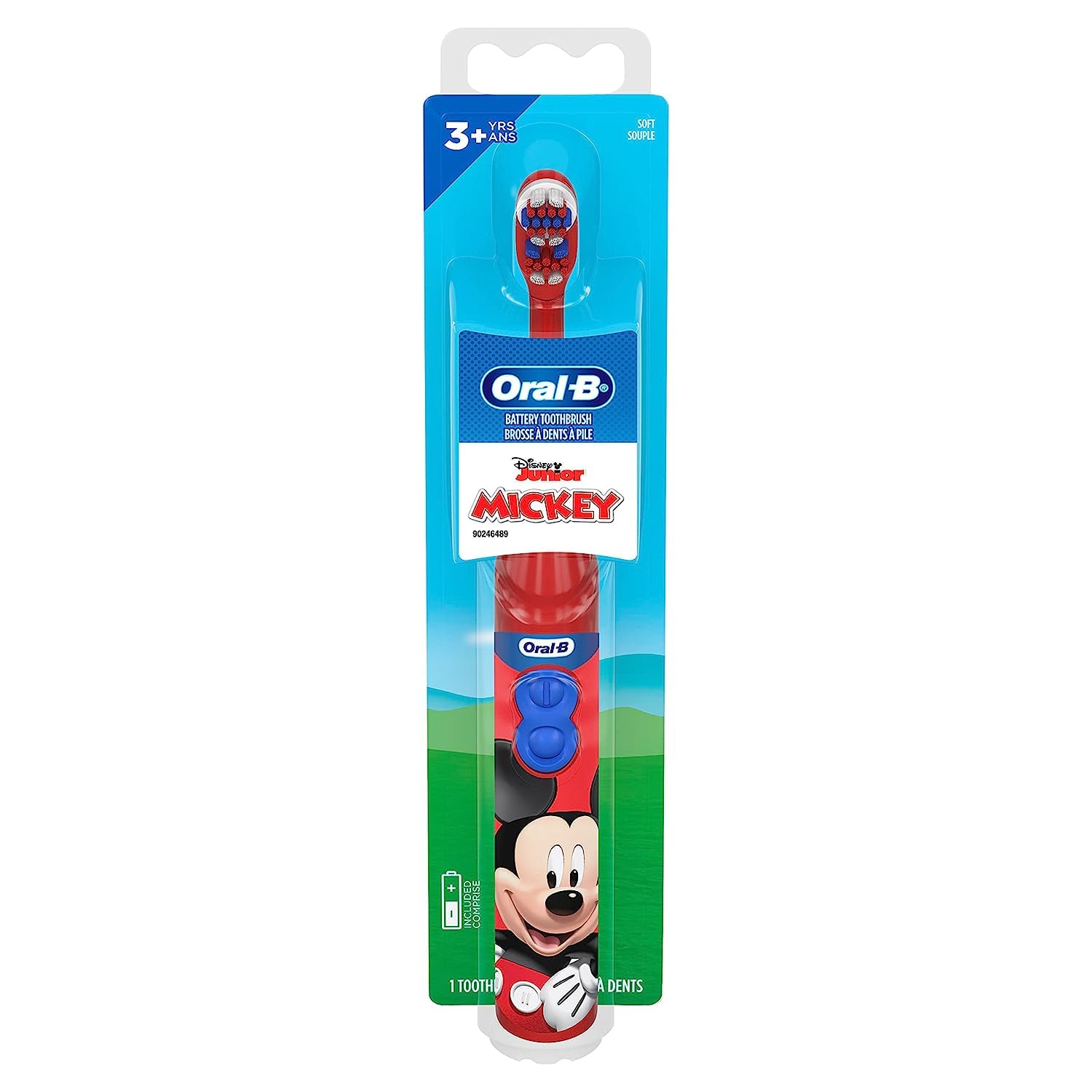 Oral-B Kid's Battery Powered Toothbrush featuring Mickey Mouse front view