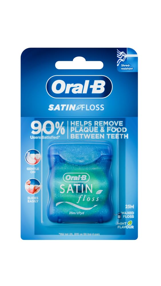 Oral-B Satin Dental Floss Mint packaging front view