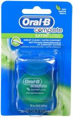 Oral-B Satin Floss Mint 55 yd 1 Count front view showing satin-like texture