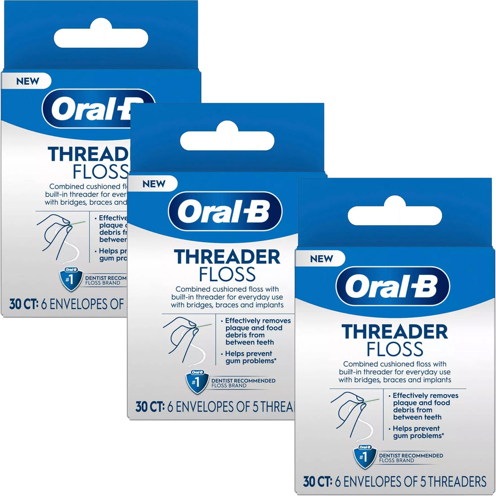 Oral-B Threader Floss 30-count packaging front