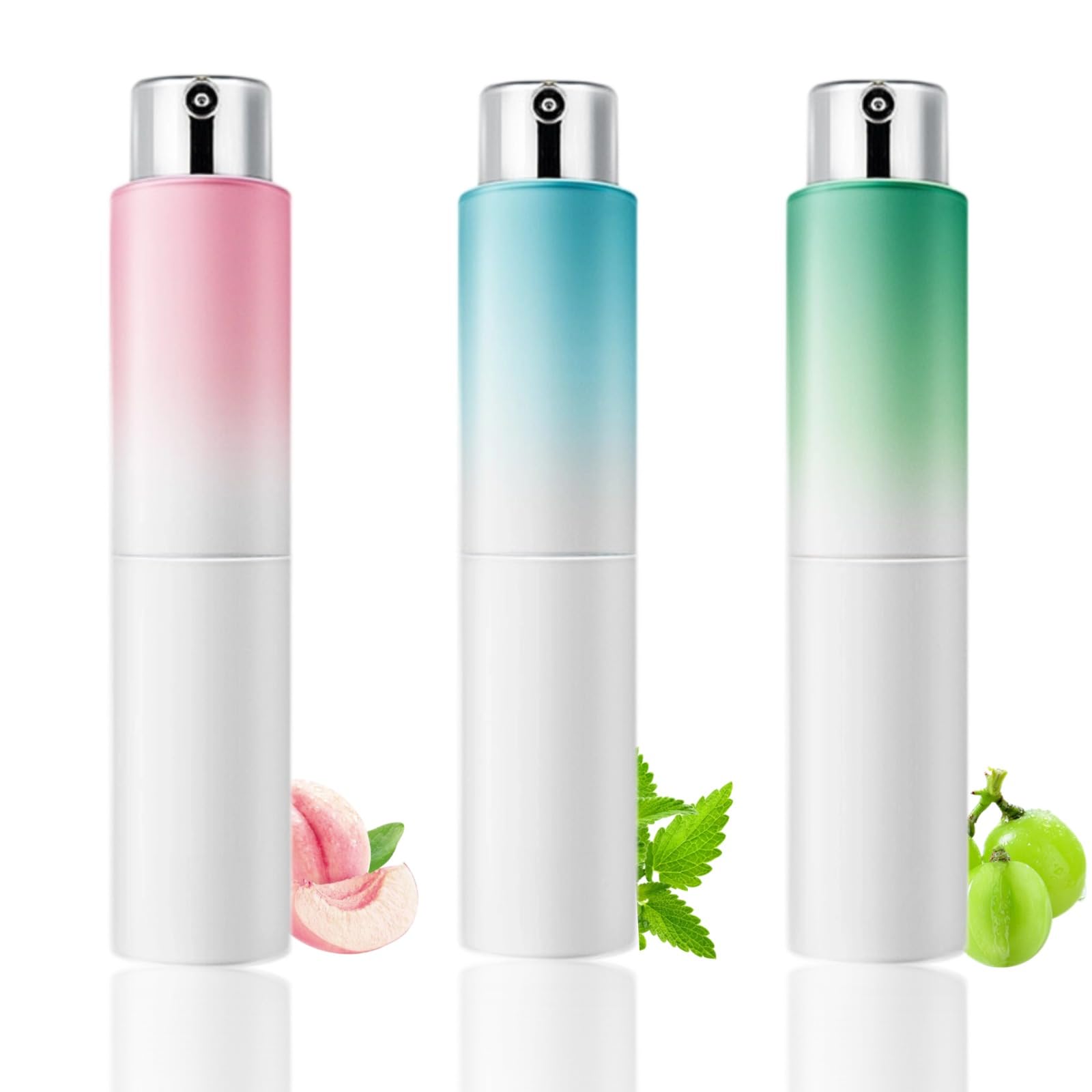 Oral Breath Spray 3-pack with Mint, Peach and Green Grape flavors