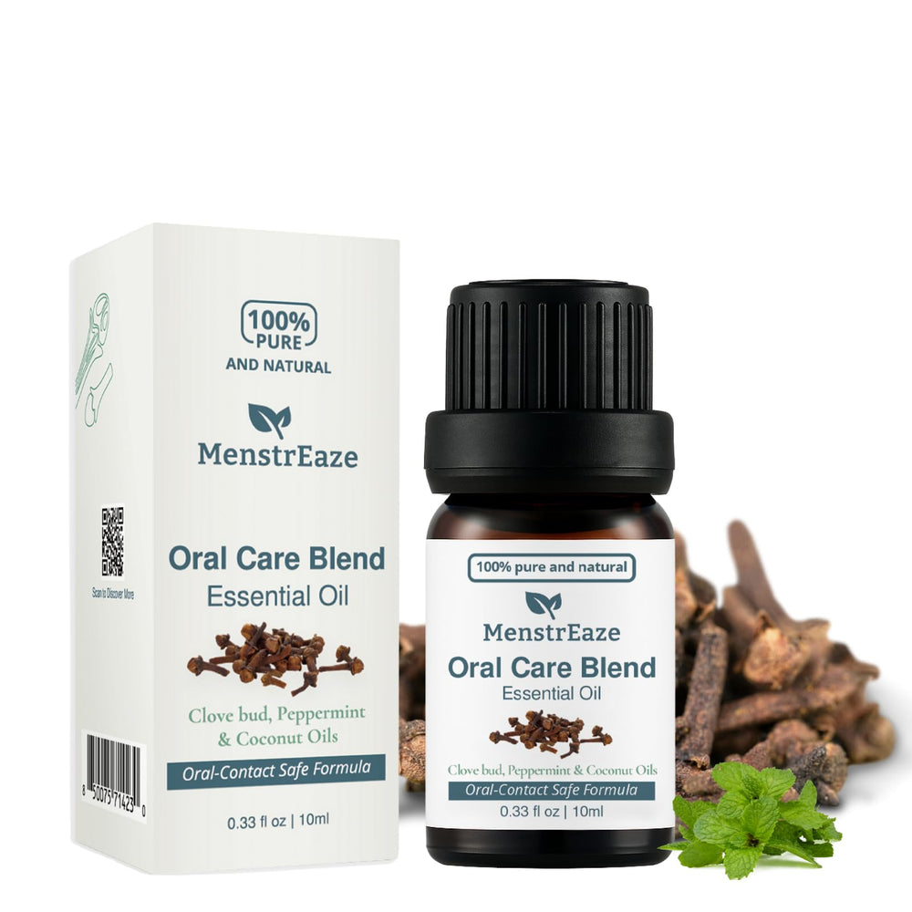 Oral Care Blend bottle with clove bud and peppermint oils