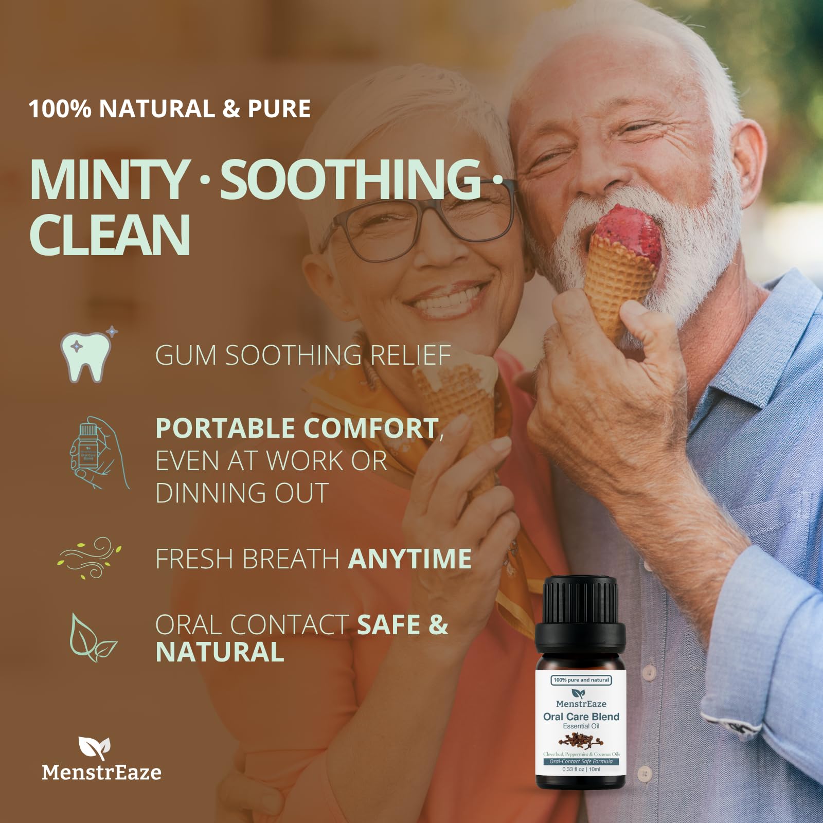 Coconut oil base used in the Oral Care Blend