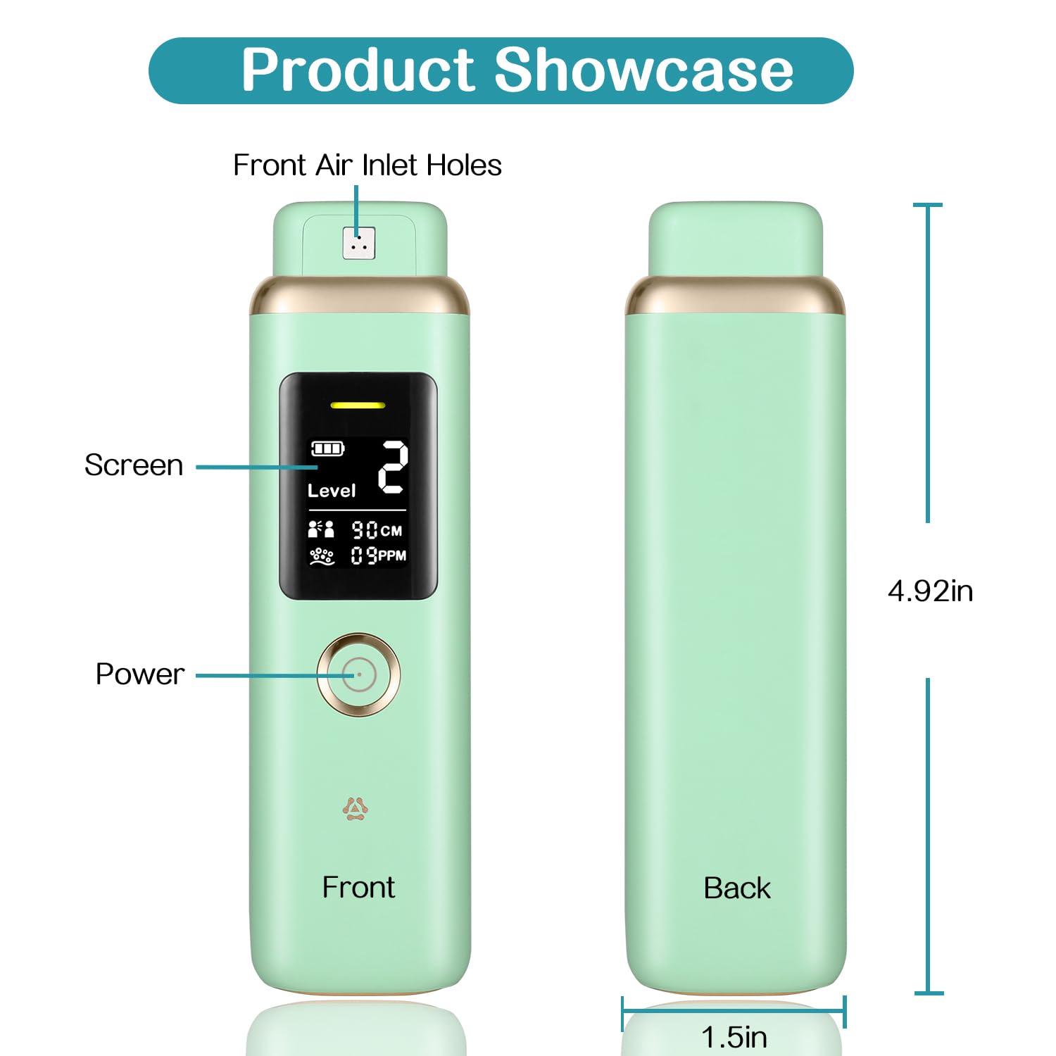 Side view highlighting long battery life up to 30 days