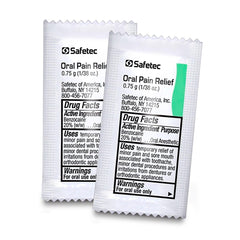 Single wrapped Oral Pain Relief packet (0.75g)