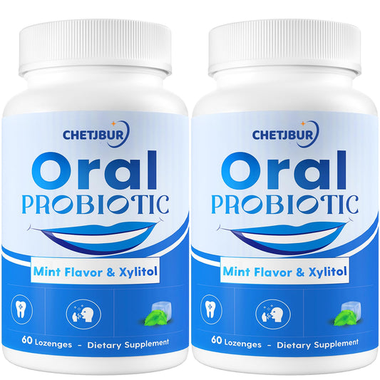 Front view of Oral Probiotics bottle with M18 and A12