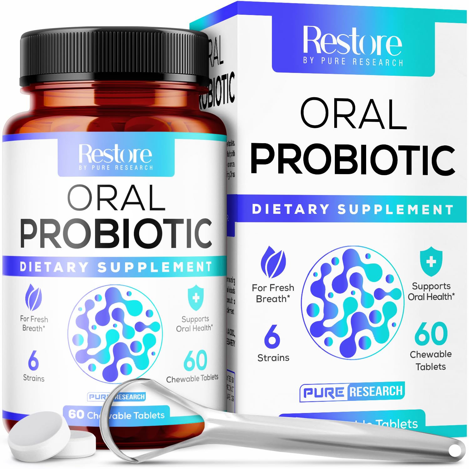 Complete oral care set for fresh breath and oral health