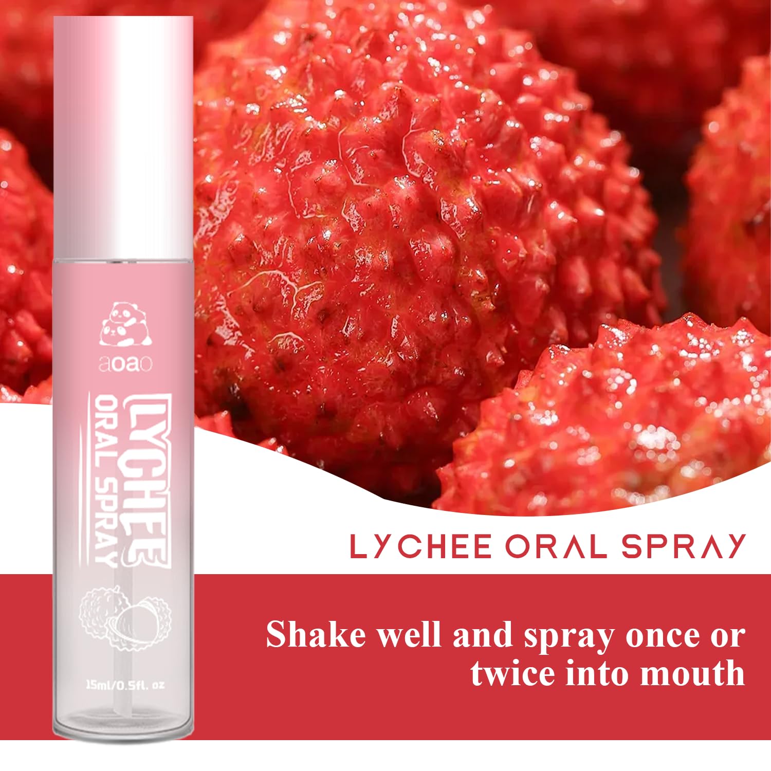 Using the mouth spray for instant freshness