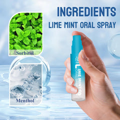 Lemon flavor mouth spray illustration