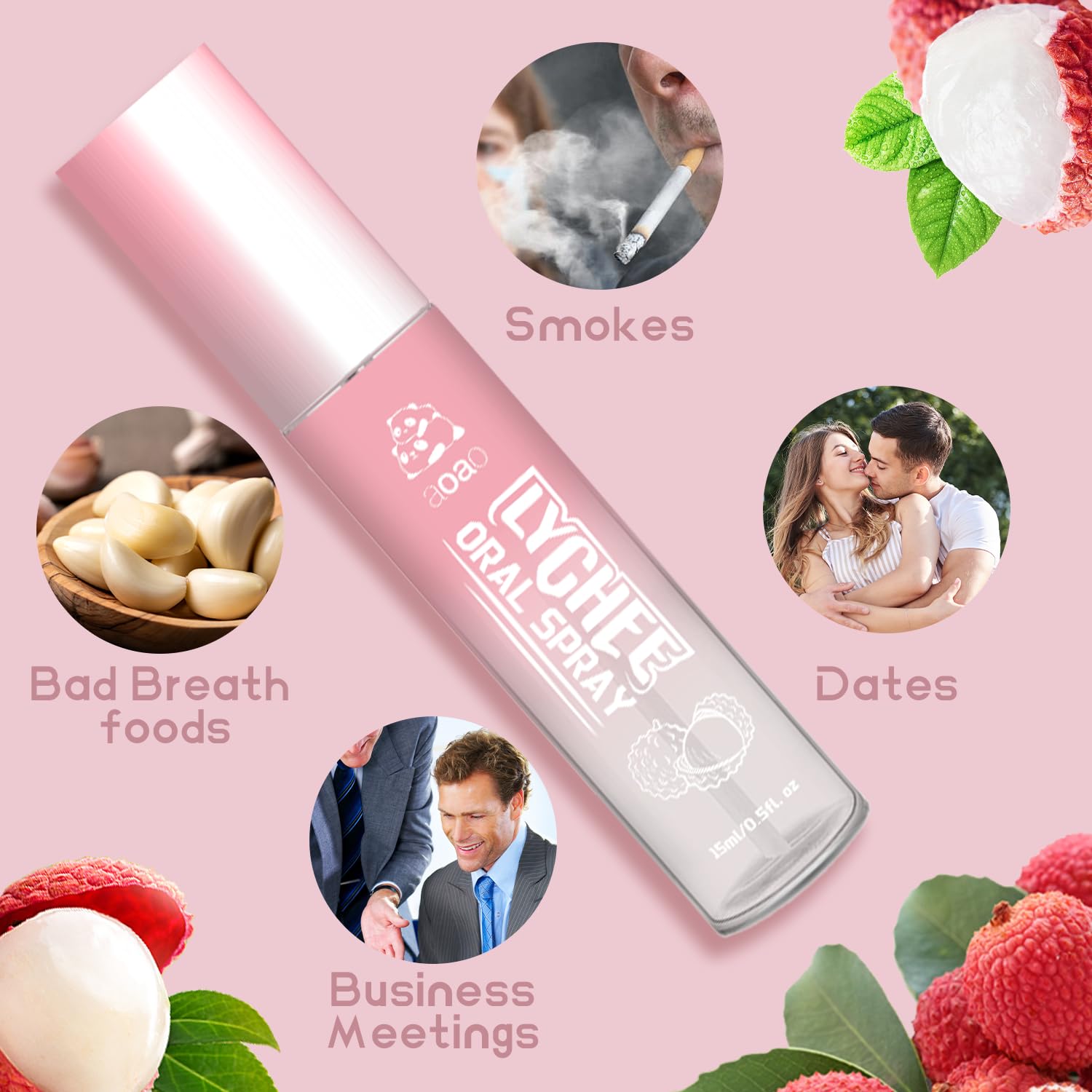 Probiotic breath spray formula label