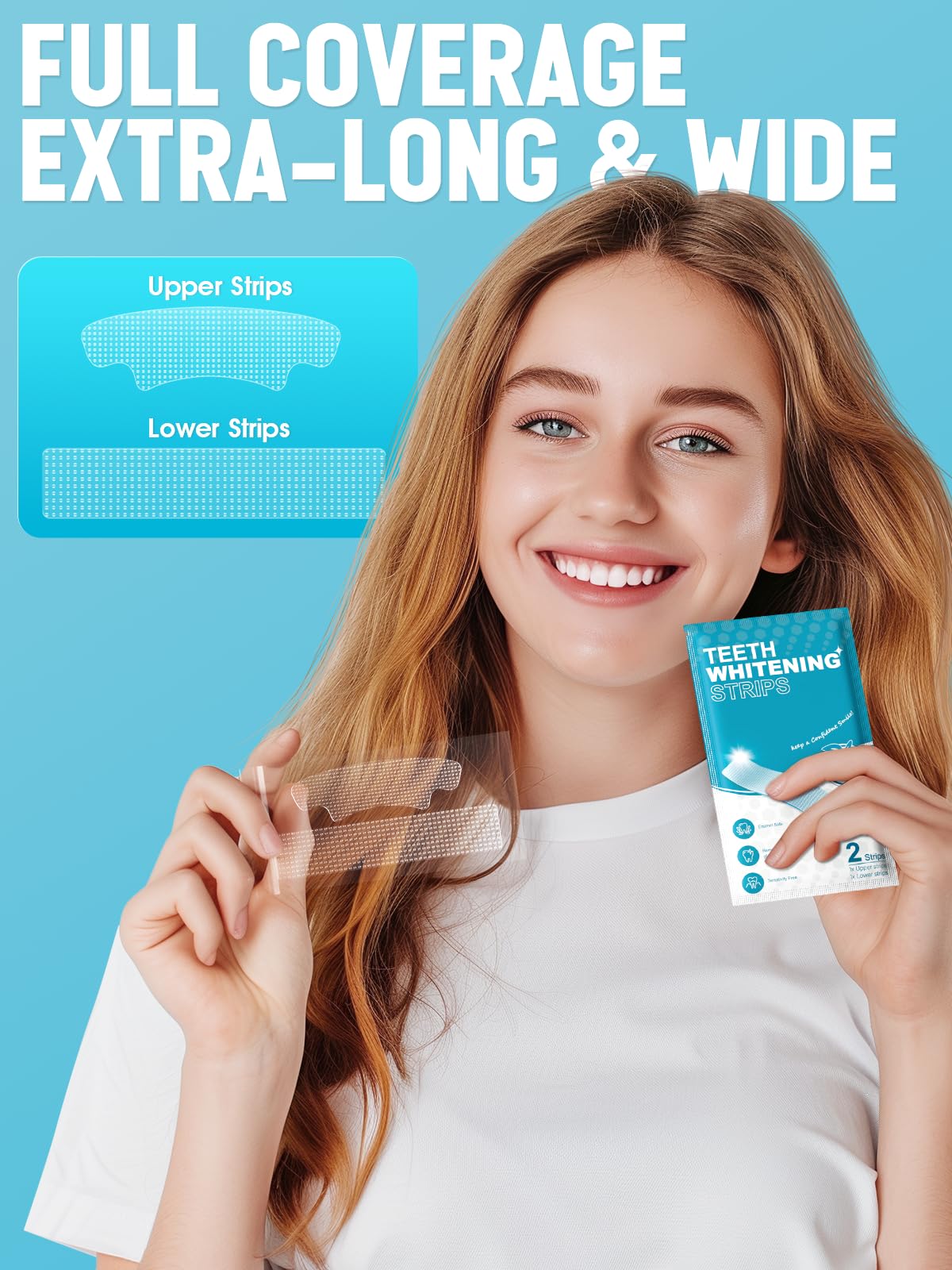 Box with 14 treatments, 30 minutes daily whitening routine