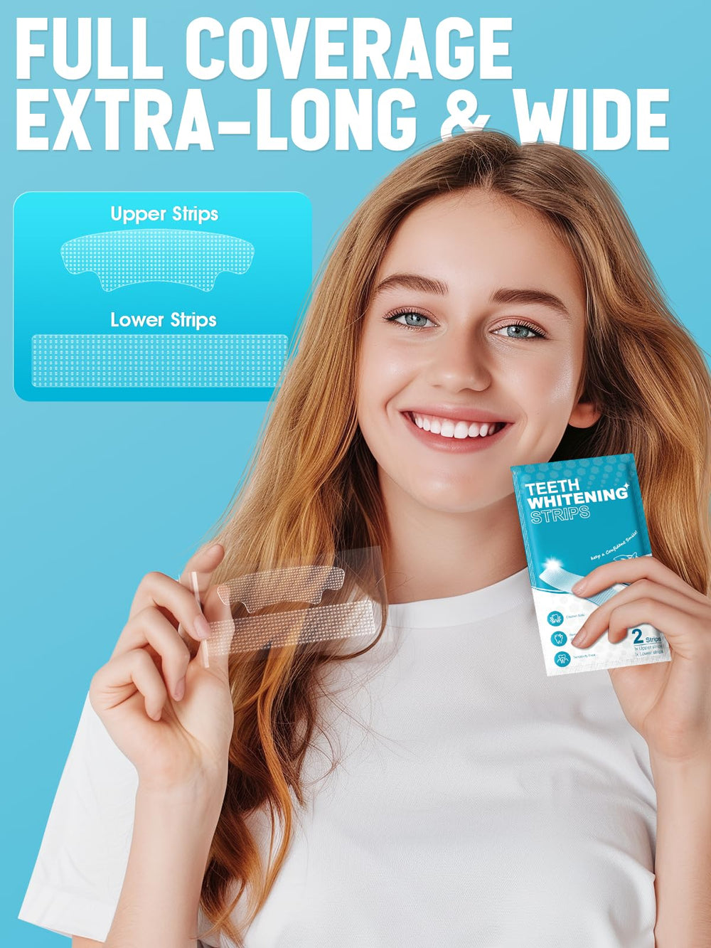 Box with 14 treatments, 30 minutes daily whitening routine