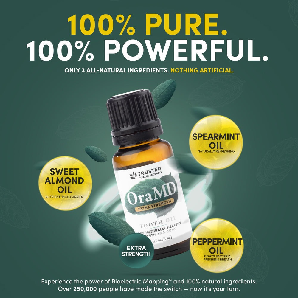 Oil-based toothpaste and mouthwash alternative concept