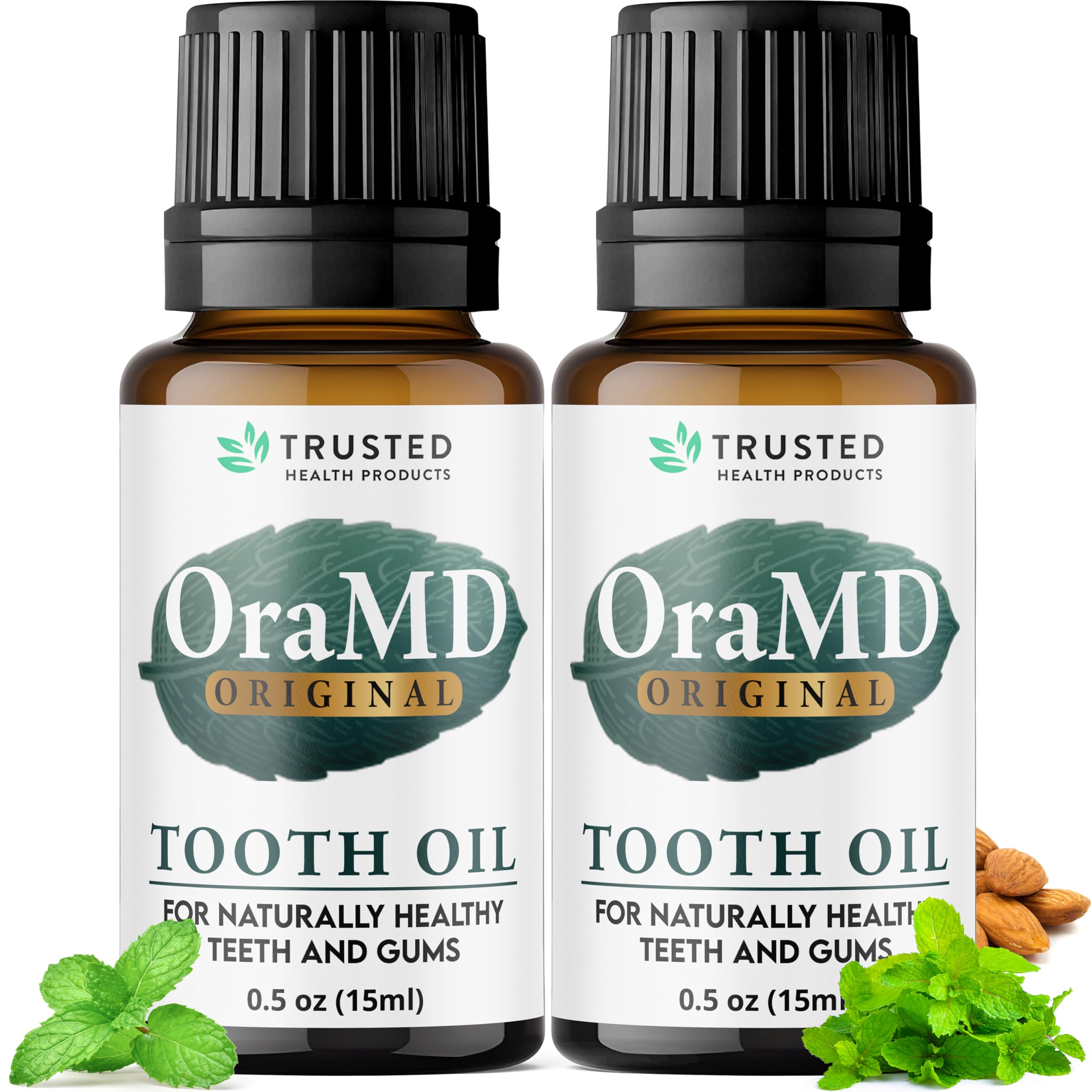 OraMD 4-in-1 Original Strength Tooth Oil bottle front view