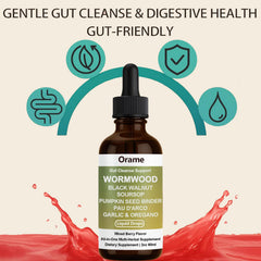 Orame Gut Cleanse product label close-up