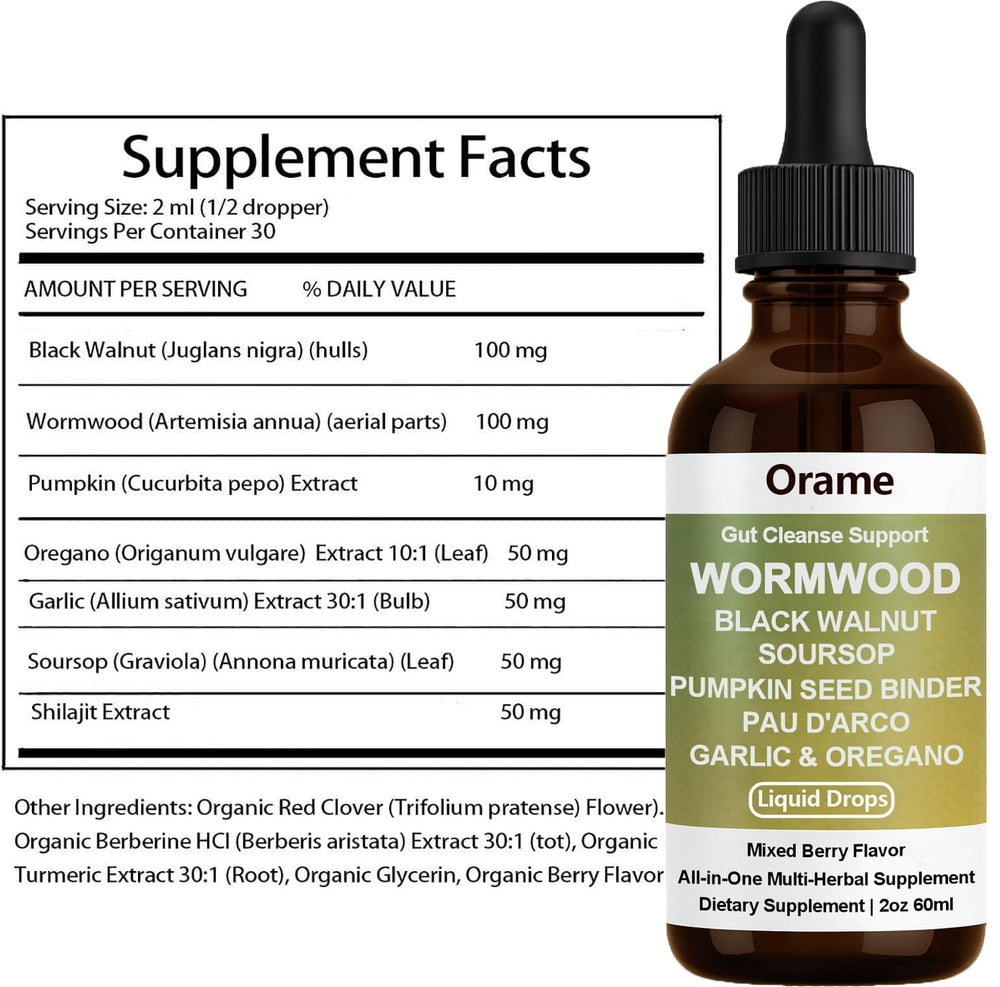 Simple daily use dropper for gut cleanse liquid