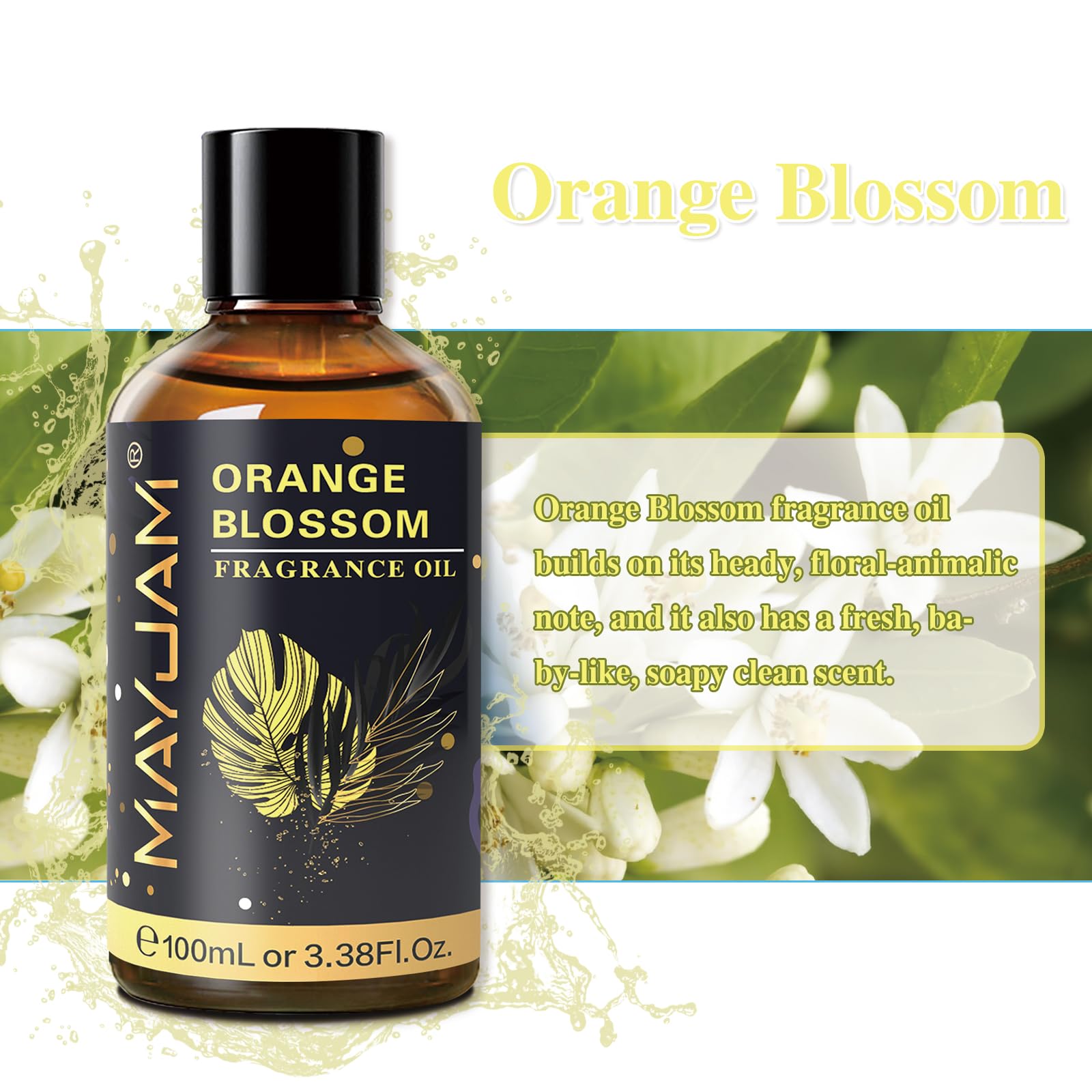 Diffuser setup showcasing Orange Blossom fragrance oil