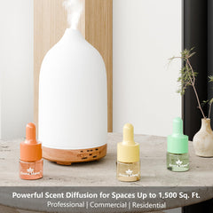 Notes of orange blossom, vanilla, jasmine, and cedar