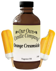 2oz bottle of Orange Creamsicle fragrance oil for diffusers with Our Own Candle Company label