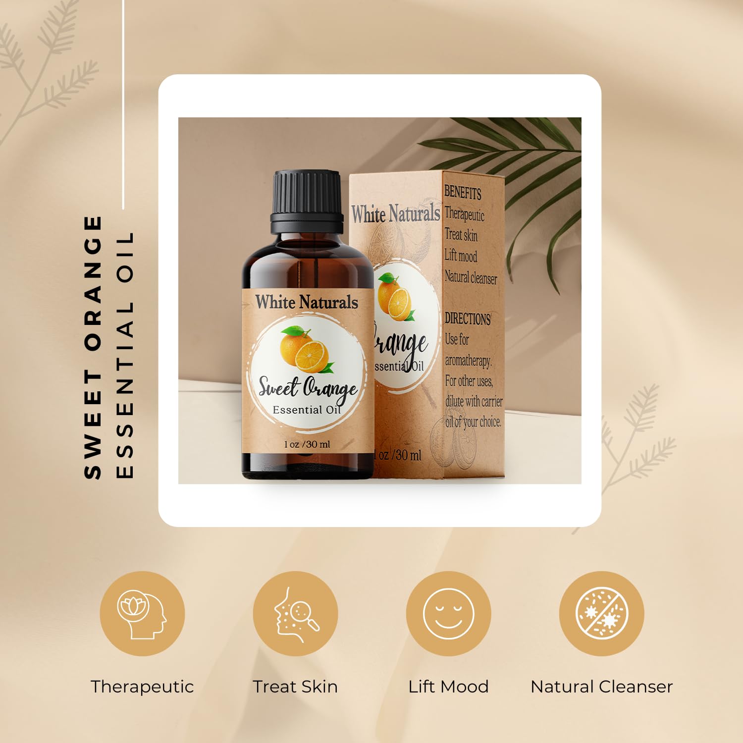 Diffuser with orange essential oil aroma