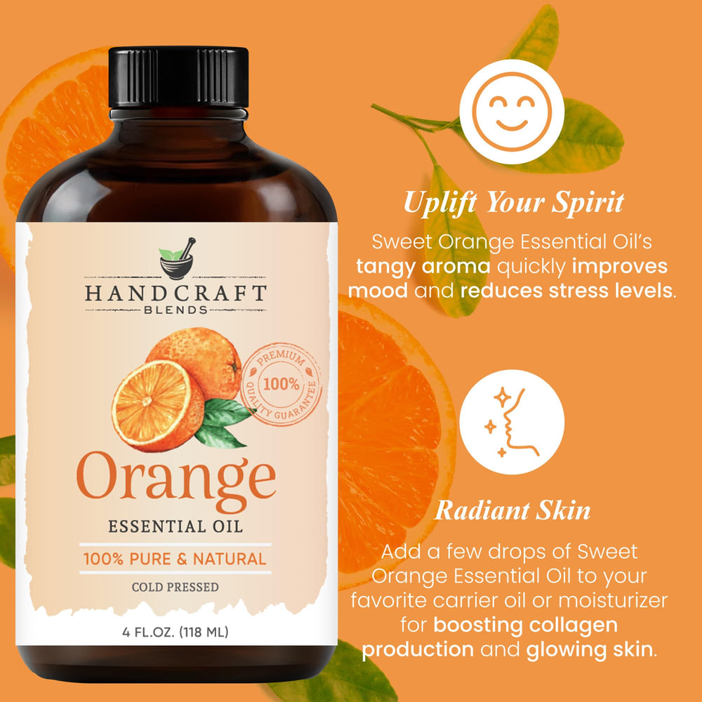 Orange essential oil for skincare, massage, and soaps