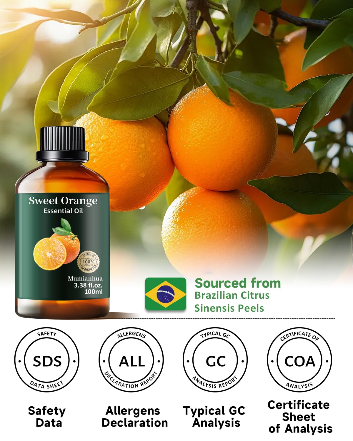 Natural cleaning boost with sweet orange essential oil