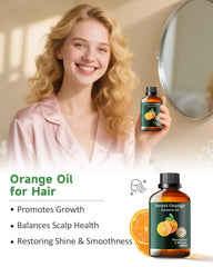 Hair care application of orange essential oil for conditioning