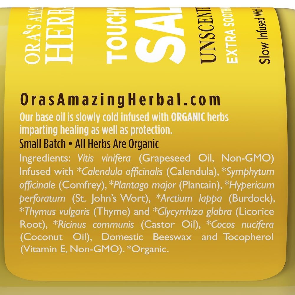 Touchy Skin Salve used on eczema-prone areas for relief and moisture