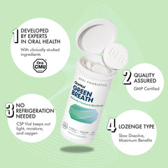 Label highlighting 8 Billion CFU on OraTicx probiotic