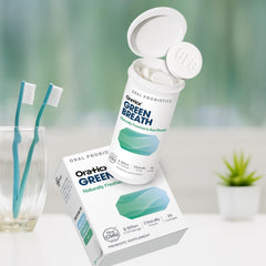 Graphic icon of a healthy mouth and fresh breath