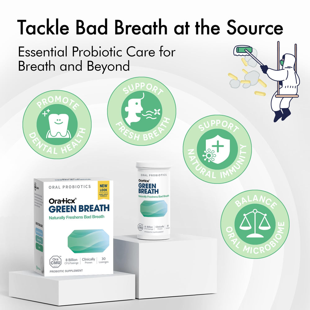 oraCMU patented probiotic strain graphic on label