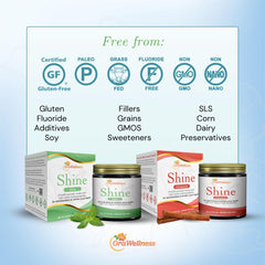 Whitening and stain removal demonstration with Shine Powder