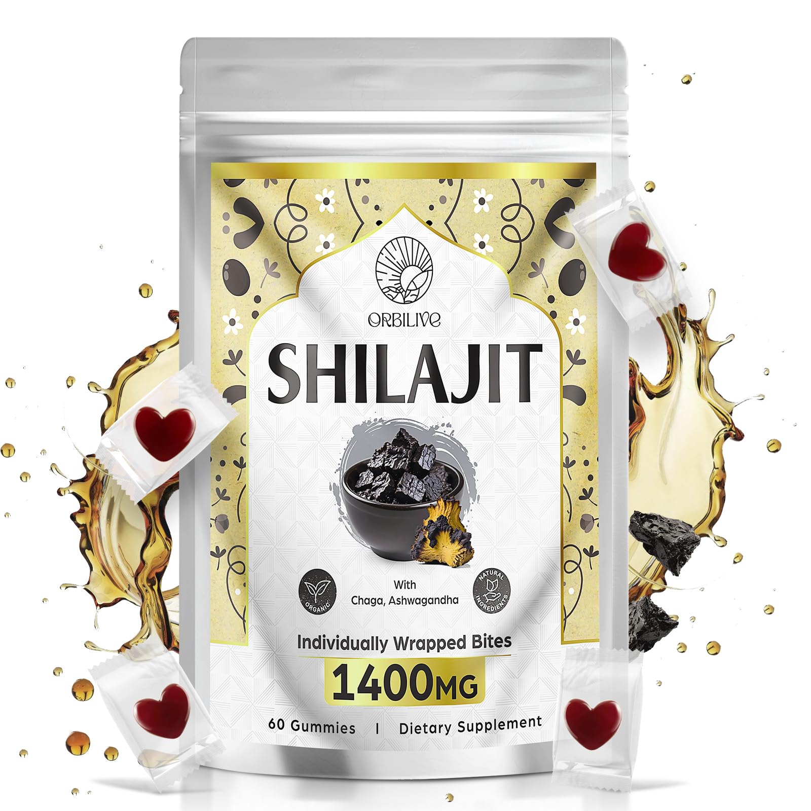 ORBILIVE Shilajit Gummies 1400mg hero image