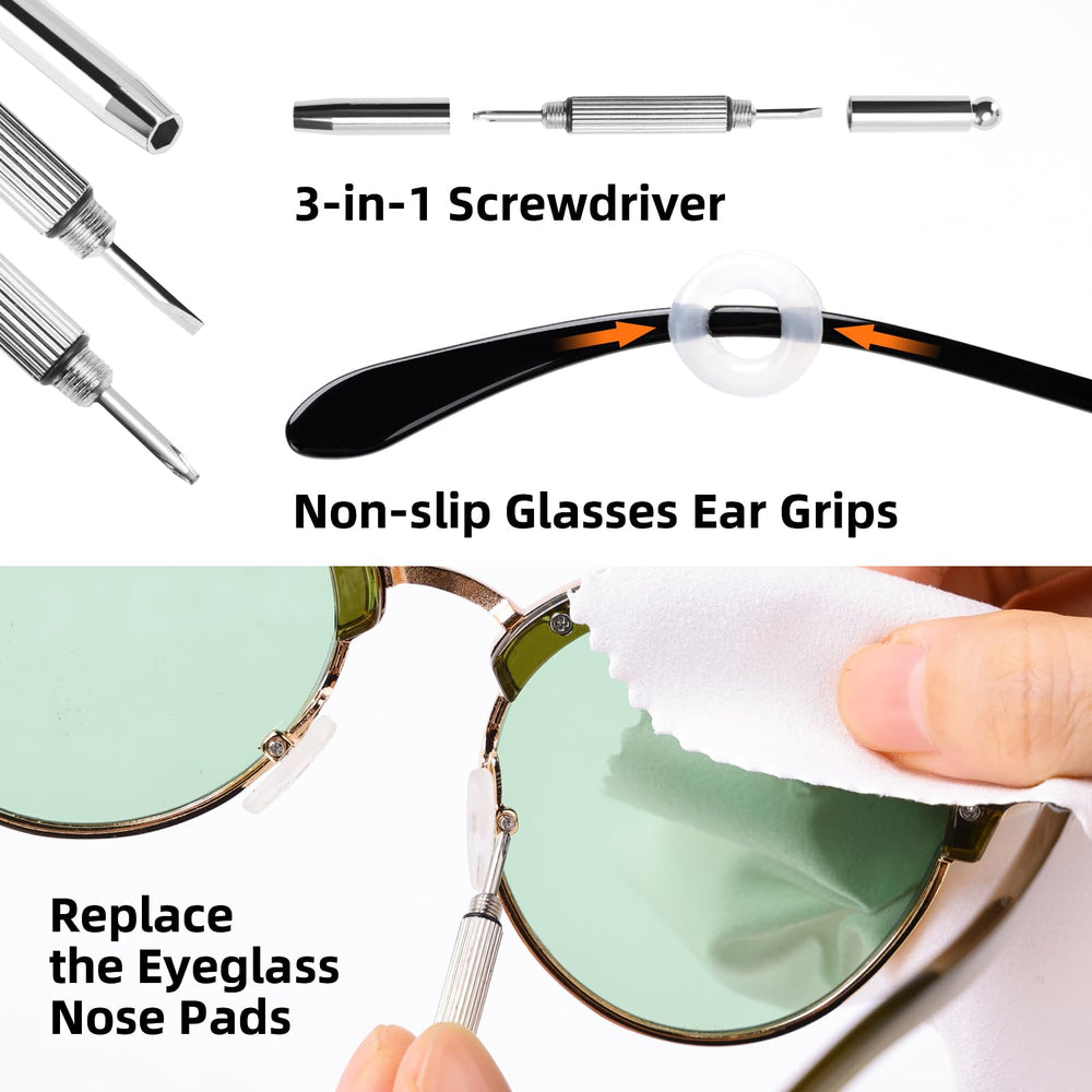 3-in-1 eyeglass screwdriver (phillips, flat, hex)