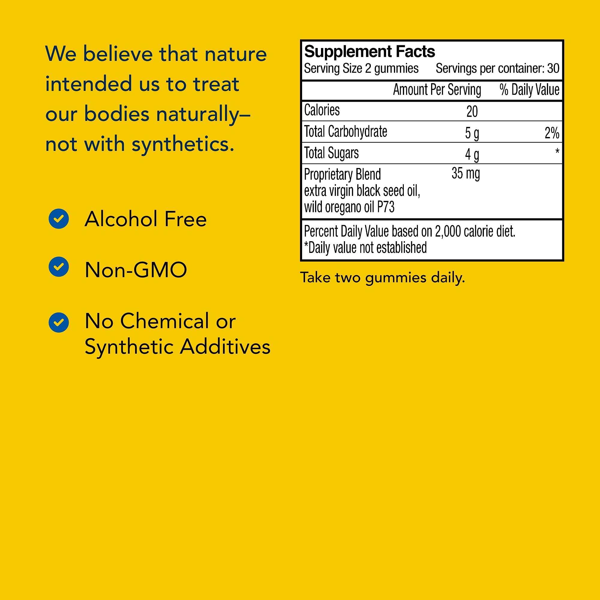 Non-GMO Orega O's gummies 60-count for 30 servings