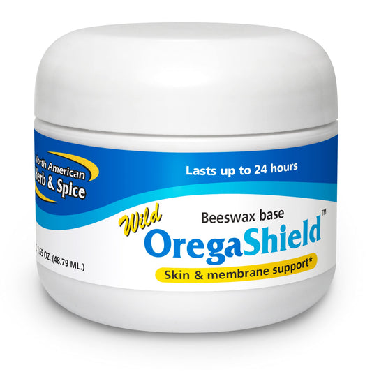 OregaShield 2 oz tin with North American Herb & Spice label