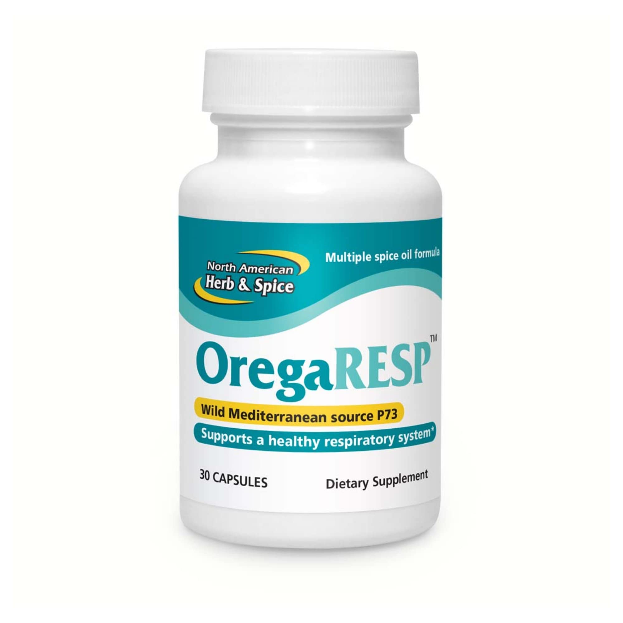 OregaRESP 30 capsules bottle front label