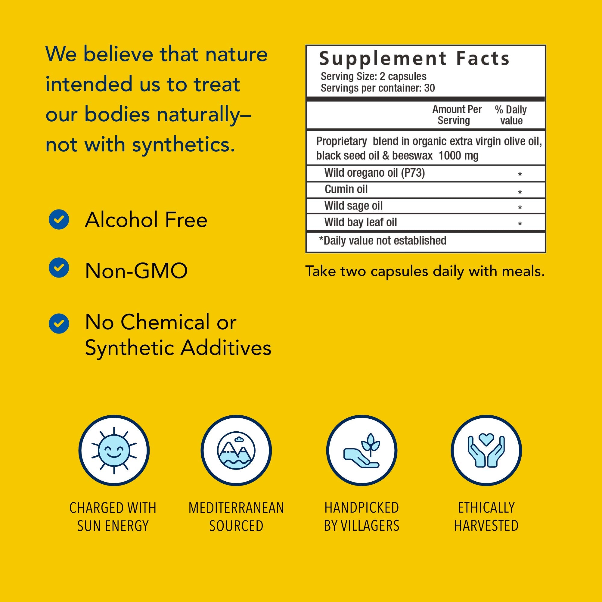 Non-GMO label for OregaBiotic
