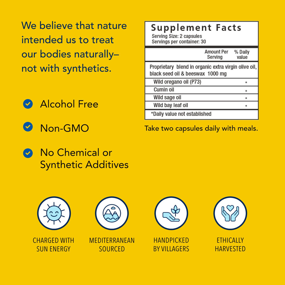Non-GMO label for OregaBiotic