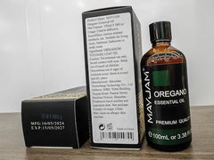 Assorted MAYJAM essential oils including oregano