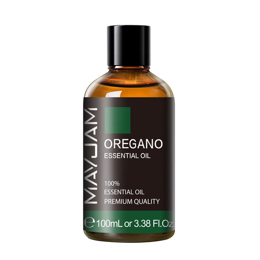 Premium glass dropper for oregano essential oil close-up
