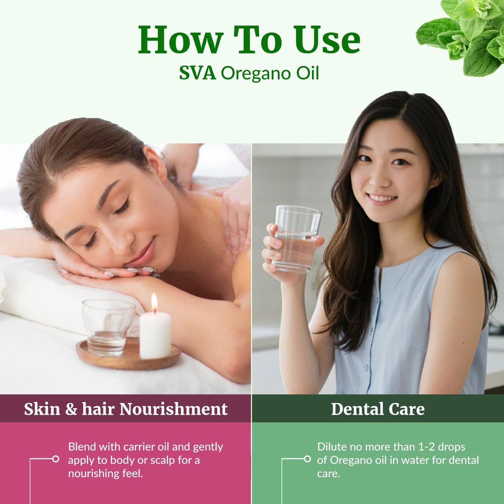 Aromatherapy diffuser with oregano oil