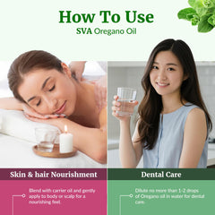 Aromatherapy diffuser with oregano oil