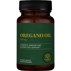 Global Healing Center oregano oil capsules bottle and packaging