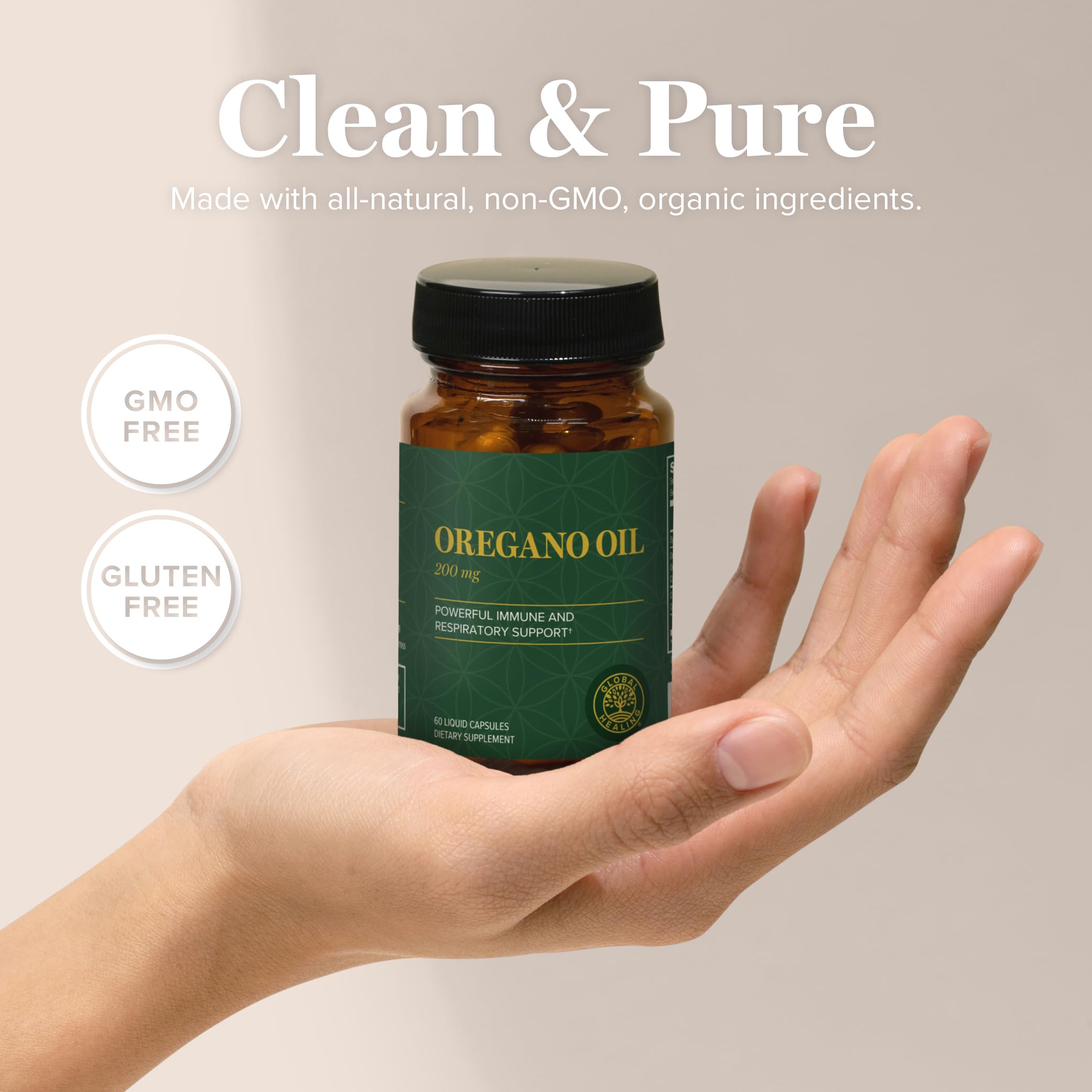Peppermint essential oil and oregano oil capsule ingredients