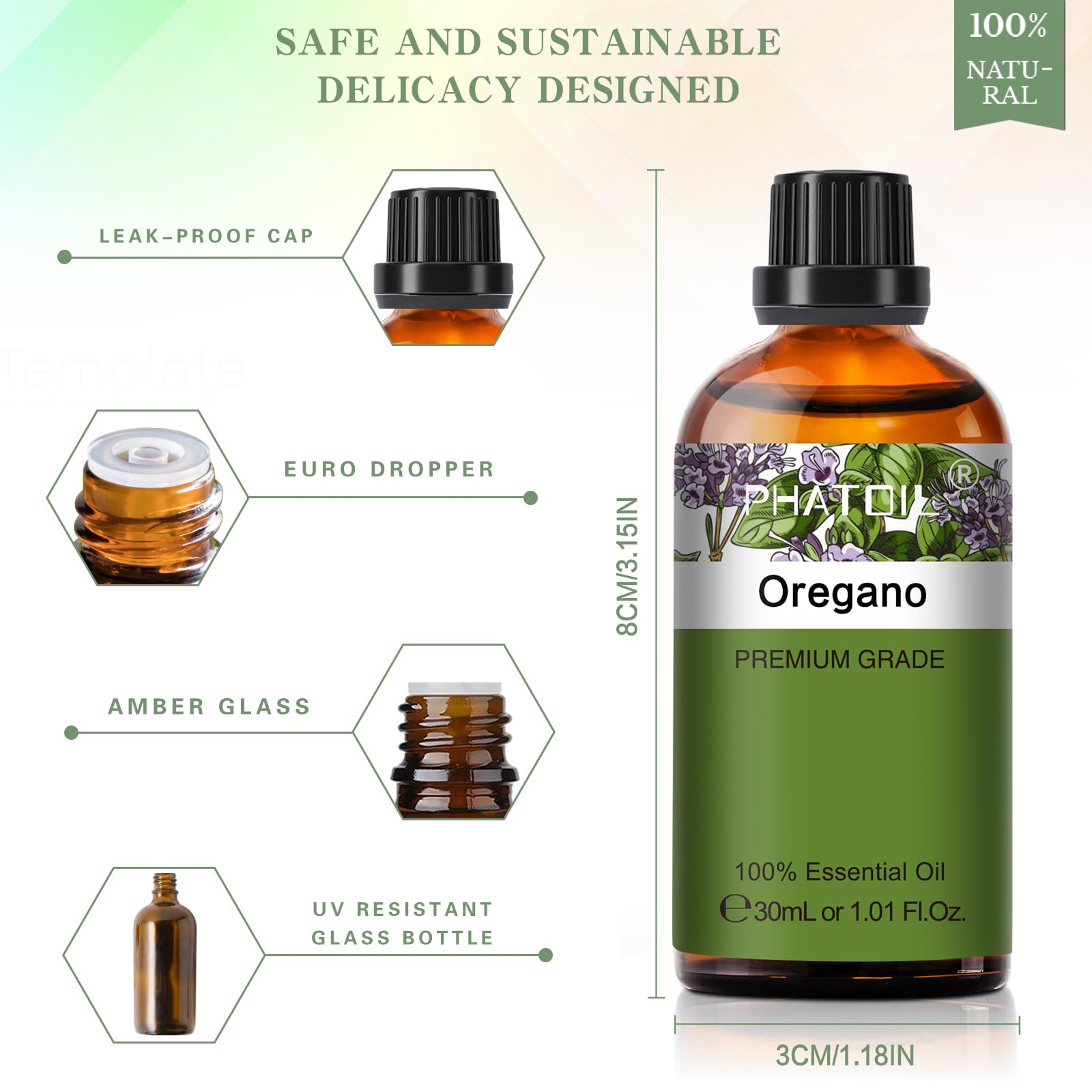 Oregano essential oil used for candle making