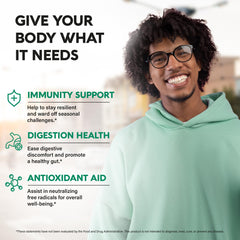 Close-up showing carvacrol 60% potency in oregano oil drops