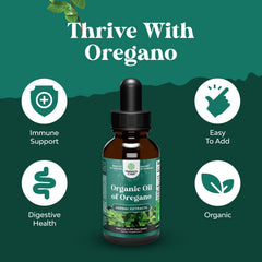 Oregano oil drops with dropper