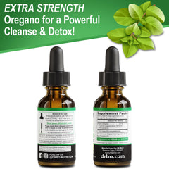 Serving suggestion: oregano oil drops diluted in water