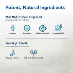 Label close-up for Oreganol P73 Gel-Capsules